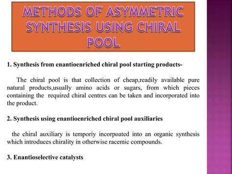 Asymmetric Synthesis PPT