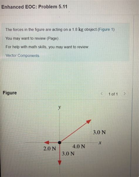 Solved Enhanced EOC Problem 5 11 The Forces In The Figure Chegg