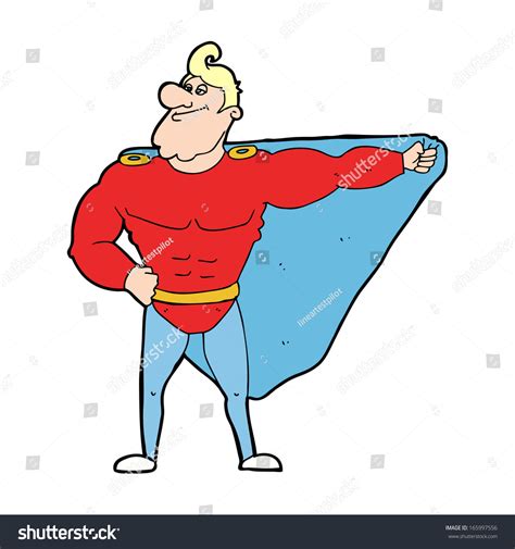 Funny Cartoon Superhero Stock Vector 165997556 - Shutterstock