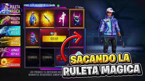 SACANDO LA NUEVA RULETA MAGICA DE FREE FIRE ME TOCARA CON 1 GIRO O