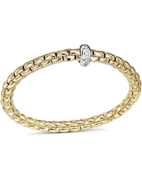 Yellow Gold Flexit Eka Bracelet By Fope Turgeon Raine