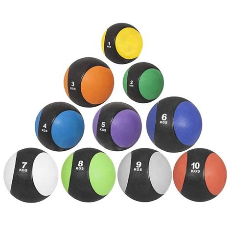 Solid Rubber Weighted Ball for Strength and Cross Workout Slam Medicine ...