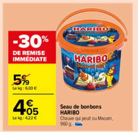 Promo Seau De Bonbons Haribo Chez Carrefour Market ICatalogue Fr