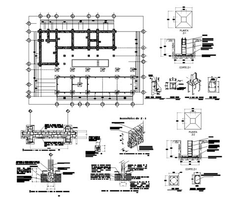 Line Framing Elevation View With Beam And Column View Dwg File Cadbull Images