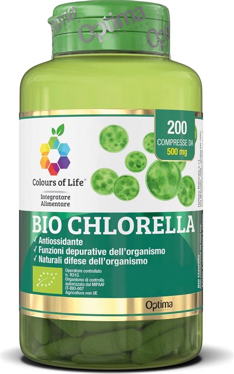 Colours Of Life Chlorella Bio 200 Comprimidos Optima Naturals