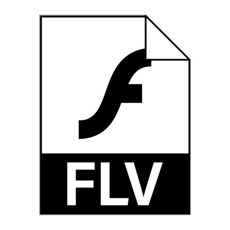 diseño plano moderno del icono de archivo flv para web 3399513 Vector