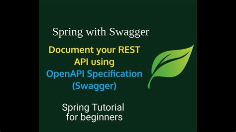 Spring Boot Tutorials Swagger Document Your Rest Api Using Openapi