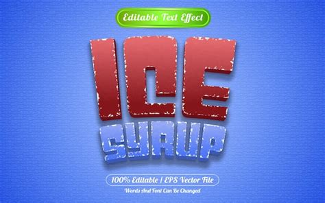 Ice font effect Vectors & Illustrations for Free Download | Freepik