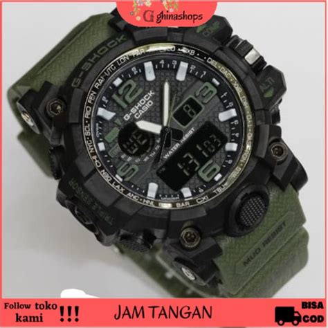 Jual Cod Jam Tangan Pria Casio Gshock Gwg Digital Karet Hijau