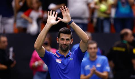 Novak Djokovic Duce Serbia N Sferturi La Cupa Davis C Tig Torul Us