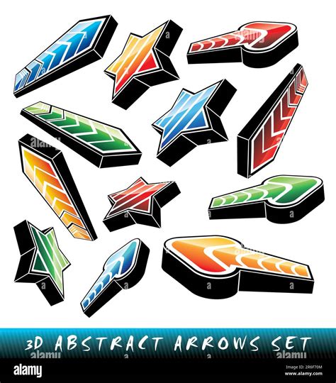 Striped Arrows Stock Vector Images Alamy