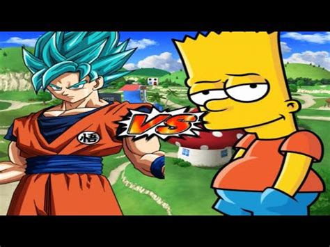 Dragon Ball Z Budokai Tenkaichi 3 PS2 Goku Vs Bart Simpson Mod YouTube