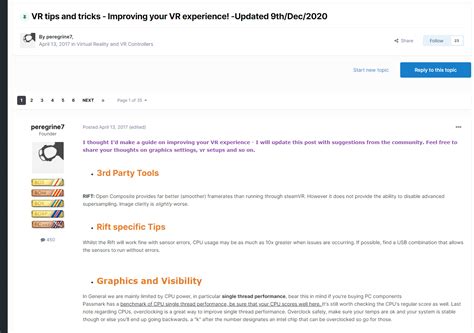 VR tips and tricks - Improving your VR experience! -Updated 9th/Dec/2020 - Page 35 - Virtual ...