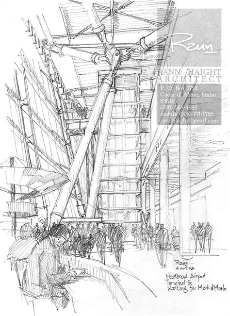 Airport Sketch at PaintingValley.com | Explore collection of Airport Sketch