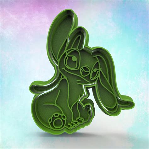 Archivo Stl Cortante De Galleta Lilo Y Stitch Angel・diseño Para Descargar Y Imprimir En 3d・cults