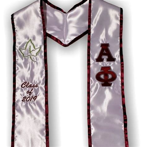 Graduation Stoles Alpha Phi Alpha Etsy