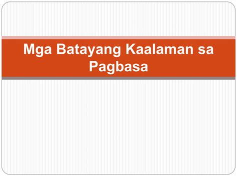 Kompan 1 Kahulugan Ng Pagbasa At Kahalagahan Nito Ppt