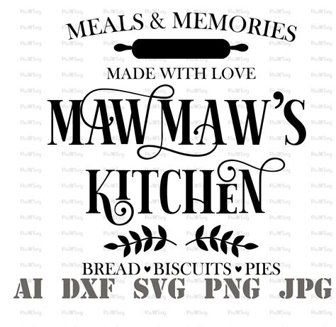 Mawmaws Kitchen Svg Meals And Memories Made Here Etsy España