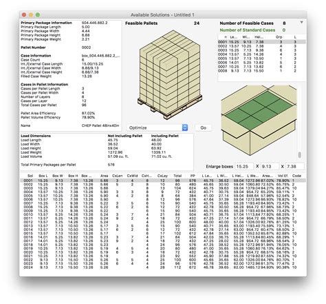 Quick Pallet Maker Basic Container Calculation