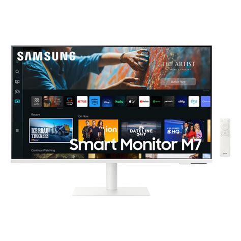 Samsung M7 32" 4K UHD Smart Monitor (White) - JB Hi-Fi