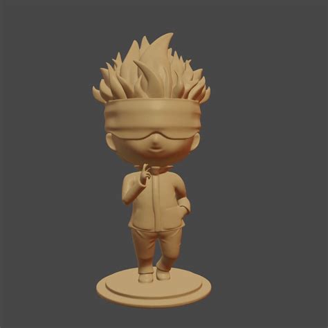 Satoru Gojo Jujutsu Kaisen 3D Model By 3dprintmodel91