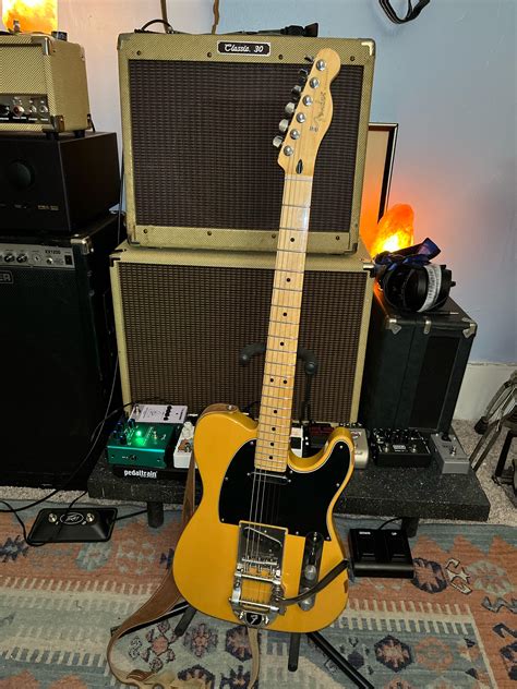 Always Wanted A Tele With A Bigsby Finally Installed One Today Heres My Fender Player Tele W