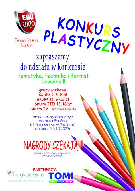 Konkurs Plastyczny W Edu Arto Edu Arto