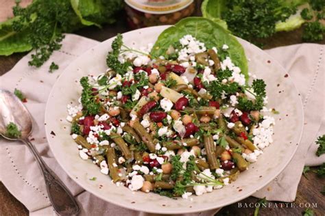 Four-Minute Four Bean Salad with Parsley & Feta - BaconFatte.com