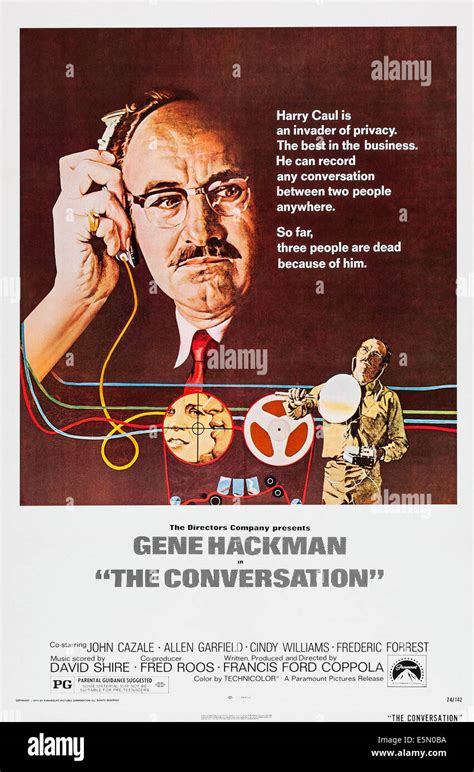 THE CONVERSATION, Gene Hackman, 1974, poster art Stock Photo - Alamy