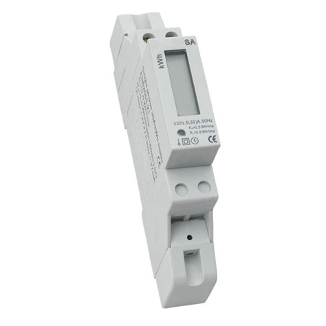 Dds155 Type Electronic Single Phase Watt Hour DIN Rail Meter China