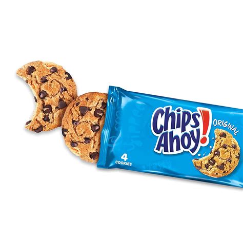 Chips Ahoy Original Chocolate Chip Cookies 24 Total Snack Packs 4 Cookies Per Pack 4