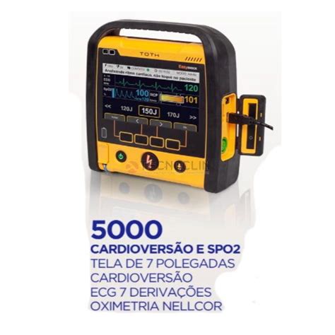 DEA Desfibrilador EasyShock 5000 ECG SpO2 Cardioversor Uso