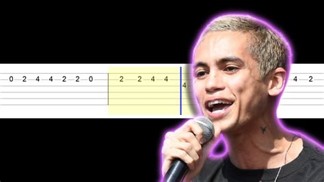 Dominic Fike Elliots Song Easy Guitar Tabs Tutorial Youtube