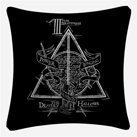 Harry Potter Throw Pillows Deathly Hallows Wizardry World