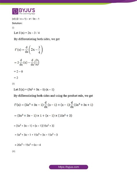 Ncert Solutions For Class Maths Exercise Chapter Limits And