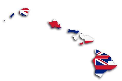 Hawaii Map And Flag Stock Illustration Download Image Now Istock