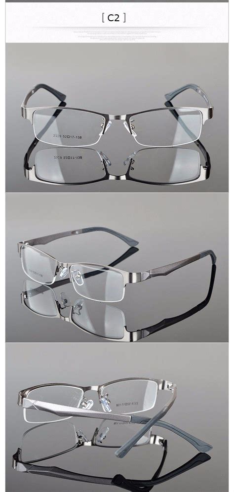 Reven Jate Half Rimless Eyeglasses Frame Semi Rim Glasses Frame For Womens Eyewear Eyeglasses