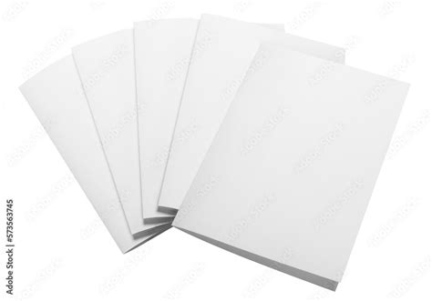 Folded sheets of white paper cut out Stock Photo | Adobe Stock