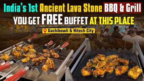 Indias St Ancient Lava Stone Bbq Grill Get A Unlimited Non Veg