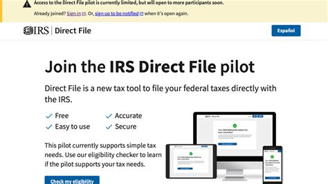 IRS pilots free Direct File program in 12 states to simplify taxpayer ...