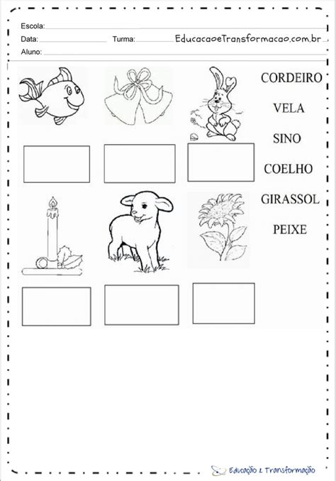 Atividades sobre os símbolos da Páscoa Educação e Transformação