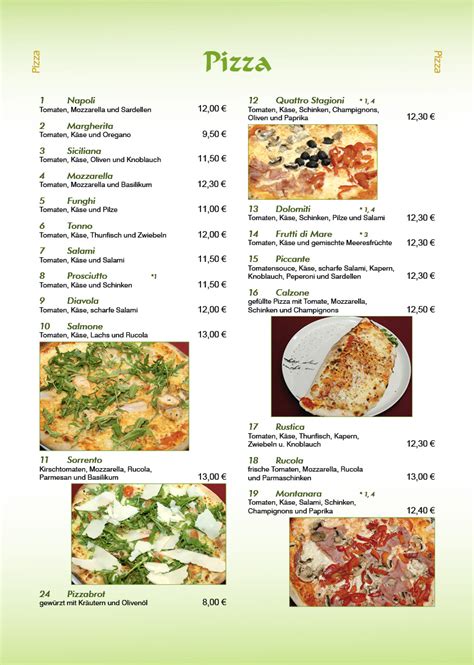 Pizzeria Dolomiti Mittweida Pizza Pasta SpeiseKarte