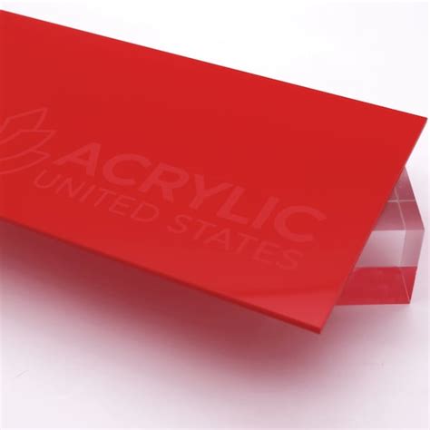 Red Acrylic Sheet Etsy