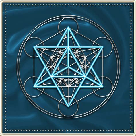 Merkaba Metatrons Cube Stock Illustration Illustration Of Healing