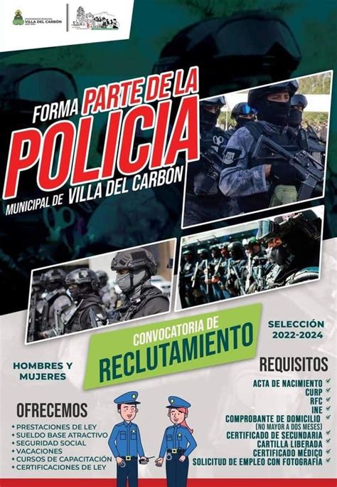 Convocatoria de Reclutamiento Forma parte de la Policía Municipal