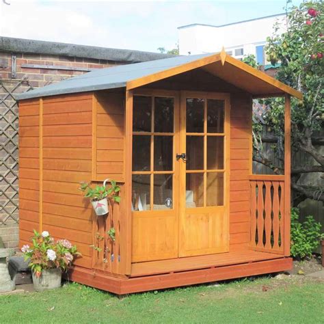 7 X 7 205m X 198m Wooden Summerhouse Veranda 12mm Tandg Floor