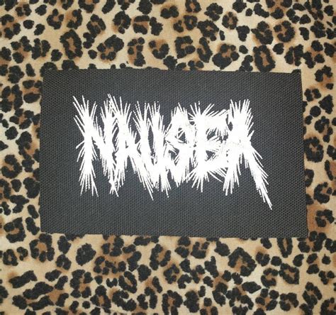 Nausea Logo Punk Crust Patch