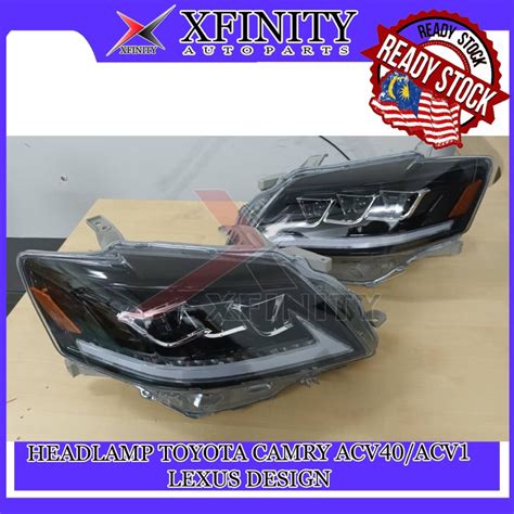 Toyota Camry Acv40acv41 Lexus Design Headlampheadlight Shopee Malaysia