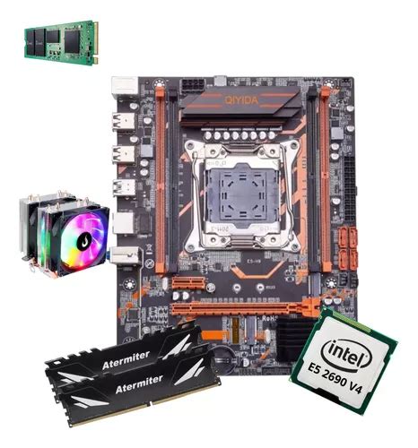 Kit Gamer Placa Mãe E5 h9 X99 Intel Xeon E5 2690 V4 32gb Ssd