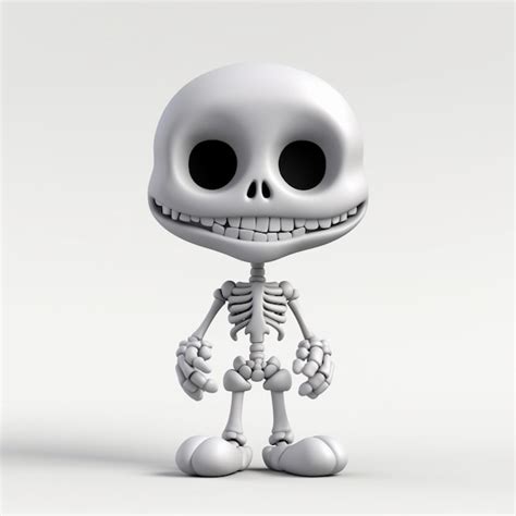 Premium Photo A Close Up Of A Skeleton With A Smile On His Face